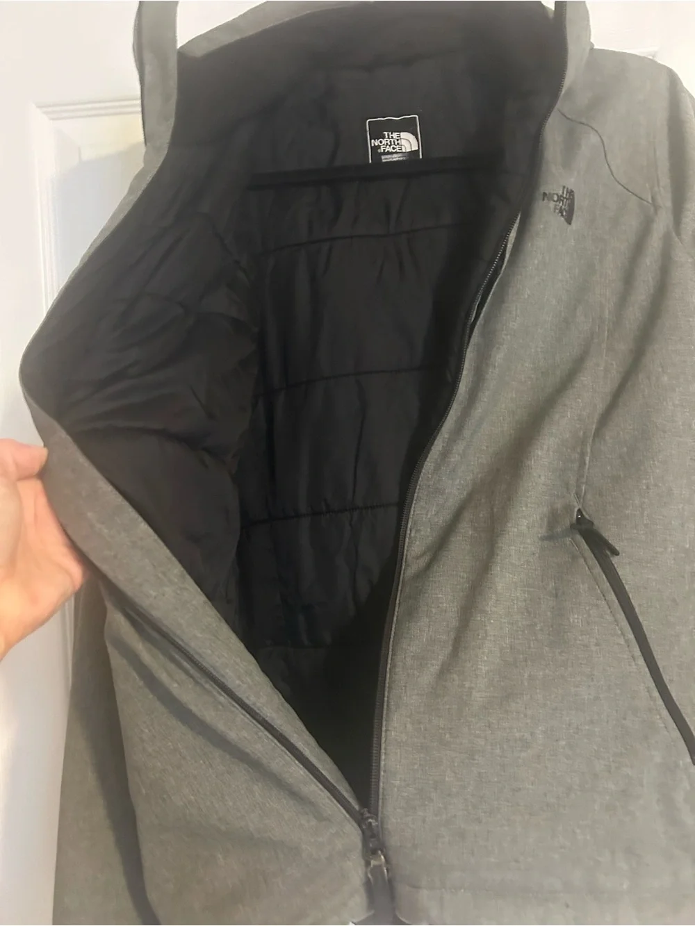 The North Face Women's Gray Hooded Softshell Jacket